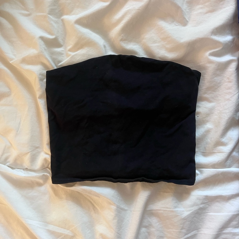 Silence + noise black tube top